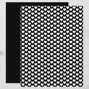 Papier Motif noir et blanc pour le de coeur
