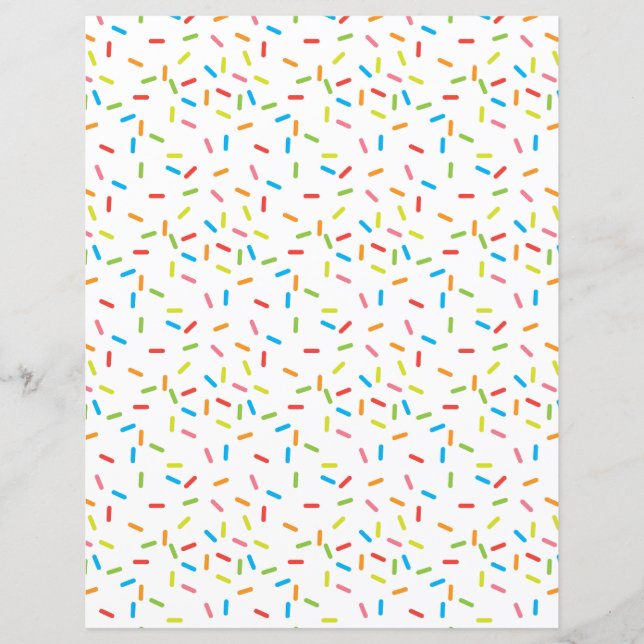 Papier Motif pour scrapbook brillant coloré (Devant)