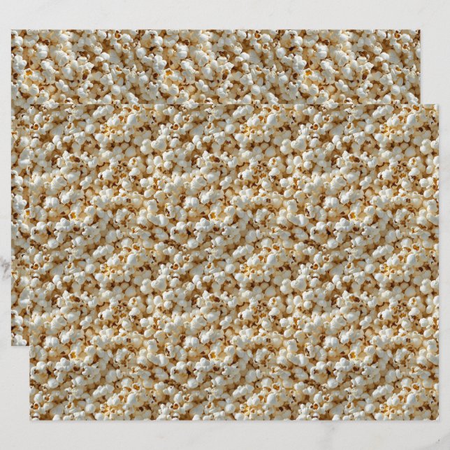Papier Motif sans soudure Popcorn (Devant / Derrière)