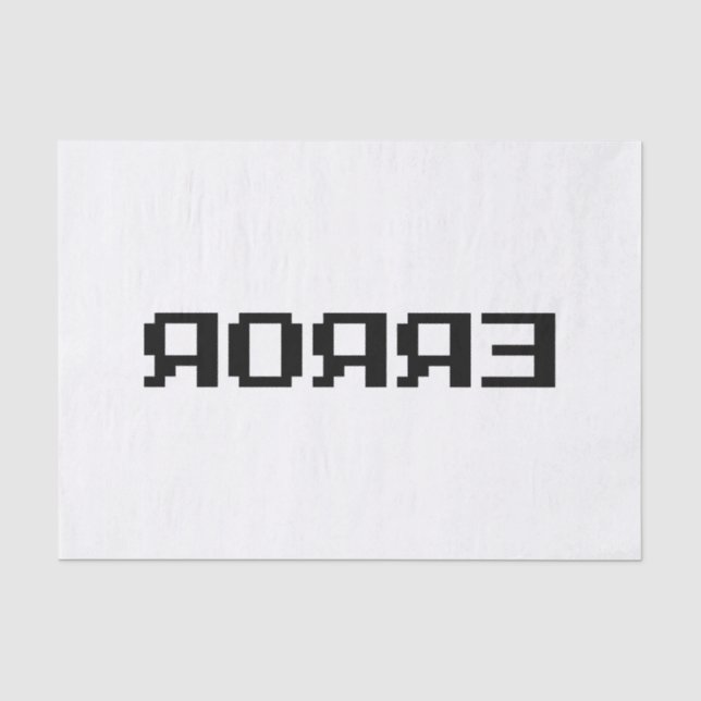 PAPIER MOUSSELINE Я Я Я Ǝ | ERREUR (Recto)