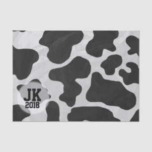 Papier Mousseline 03of12 Papier de tissus Motif de vache