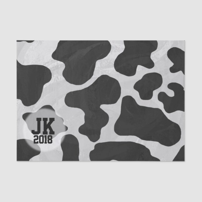 Papier Mousseline 03of12 Papier de tissus Motif de vache (Recto)