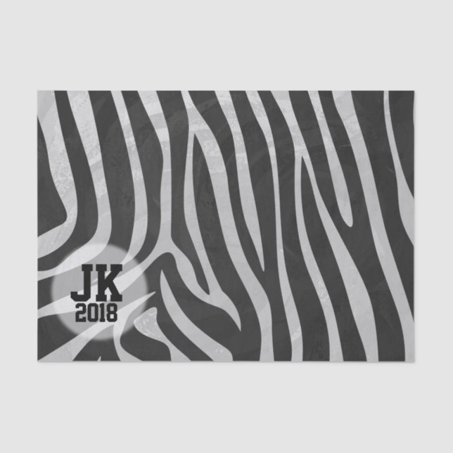 Papier Mousseline 03of12 Tiger Motif Tissu Paper (Recto)