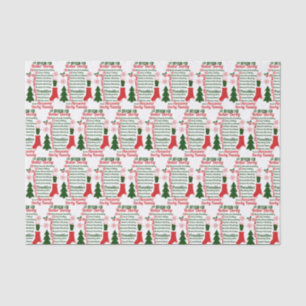 Papier Mousseline 12 jours de Noël de Derby de rouleau