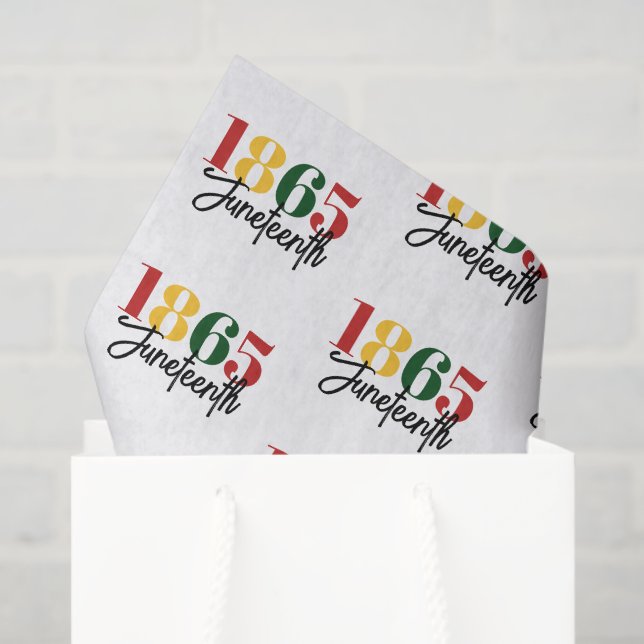 Papier Mousseline 1865 Liberté Célébration de l'histoire noire (Sac cadeau)