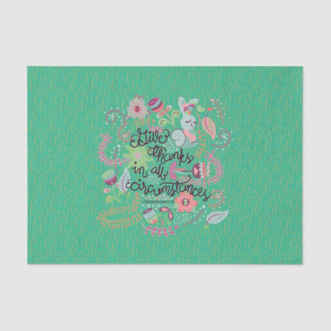 Papier Mousseline 1 5h18 de Thessalonians donnent des mercis dans (Recto)