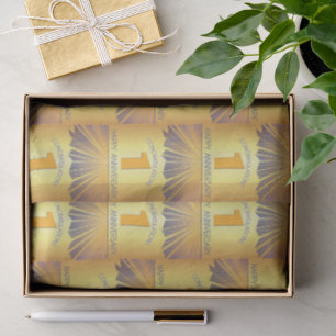 Papier Mousseline 1 an Golden Ray 12 étapes d'anniversaire