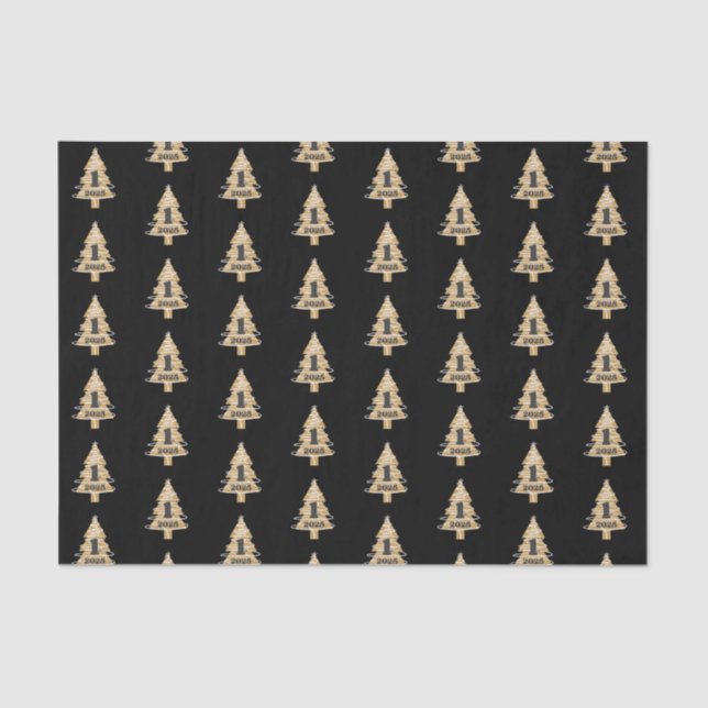 Papier Mousseline 1st Christmas Black (Recto)