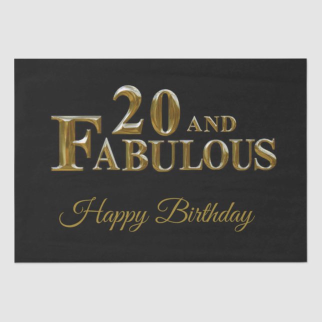 Papier Mousseline 20e anniversaire (Recto)