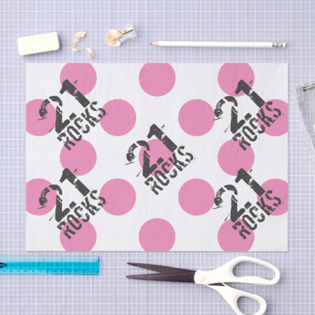 Papier Mousseline 21e anniversaire Cadeau Enveloppes Fournitures Pap (Artisanat)