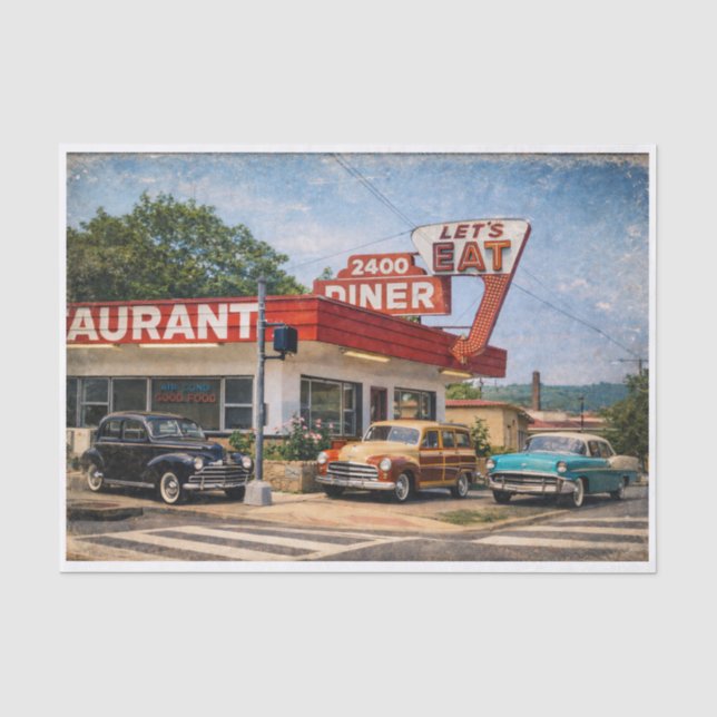 Papier Mousseline 2400 Diner- Fréburga  (Recto)