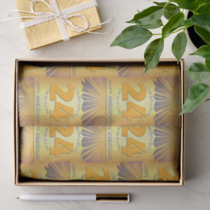 Papier Mousseline 24 ans   Anniversaire de 12 étapes Golden Ray