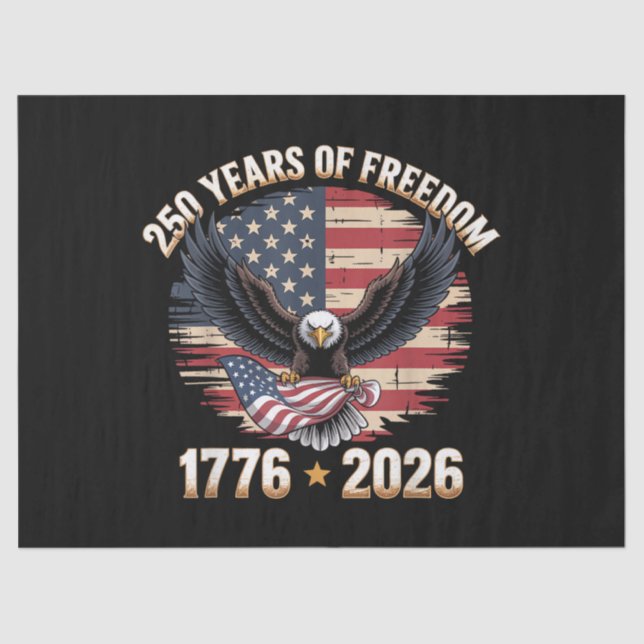 Papier Mousseline 250 Years American 250th Anniversary US USA Flag 4 (Recto)