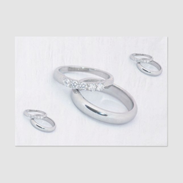 Papier Mousseline 25e anniversaire du Mariage d'argent (Recto)