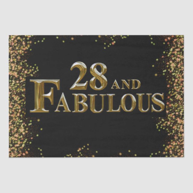 Papier Mousseline 28e anniversaire  (Recto)