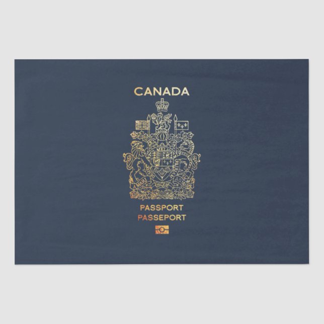 Papier Mousseline [300] Couverture canadienne du passeport (Recto)