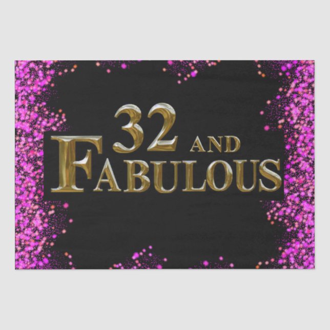 Papier Mousseline 32e anniversaire  (Recto)