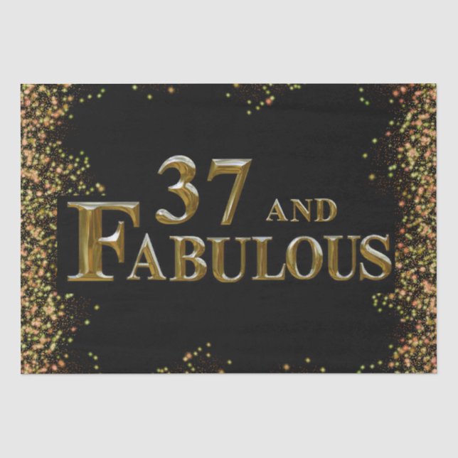 Papier Mousseline 37e anniversaire  (Recto)