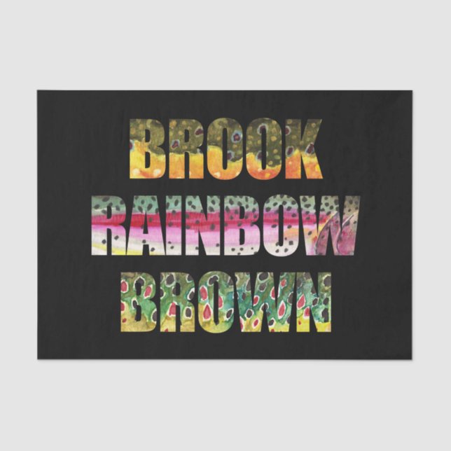 Papier Mousseline 3 Belles peaux de truites (Recto)