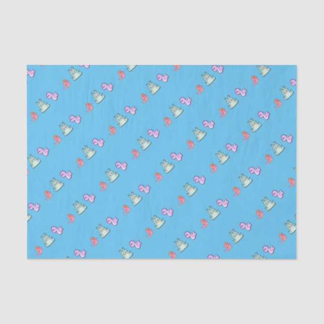 Papier Mousseline 3 mignons monstres (Recto)