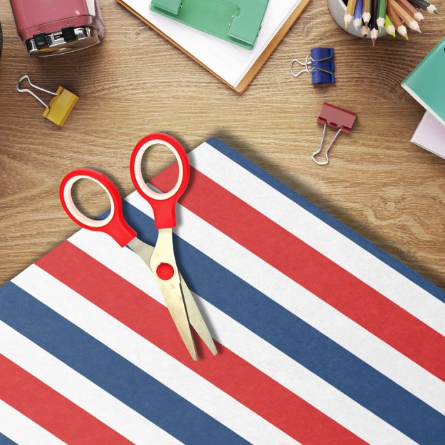 Papier Mousseline 4 juillet Blancs rouges et Bleus (Créateur téléchargé)