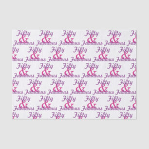 Papier Mousseline 50 et cinquantième anniversaire fabuleux