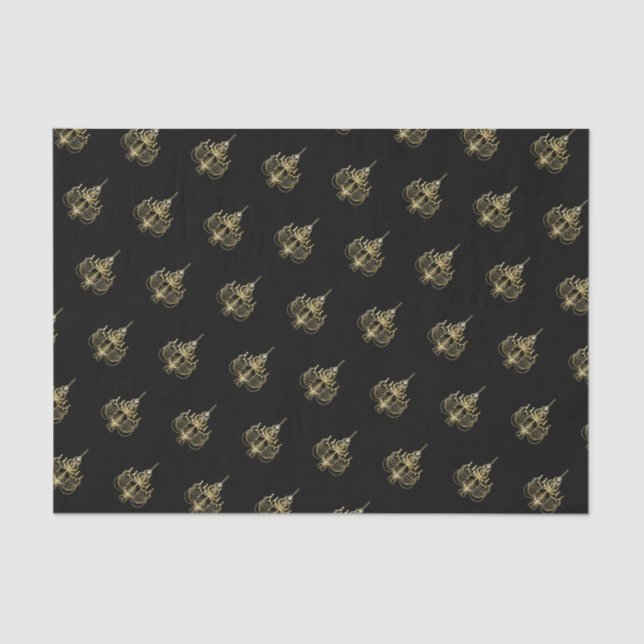 Papier Mousseline 50 et fabuleux lustres dorés d'anniversaire (Recto)