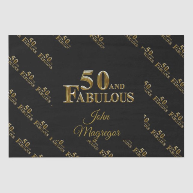 Papier Mousseline 50e anniversaire (Recto)