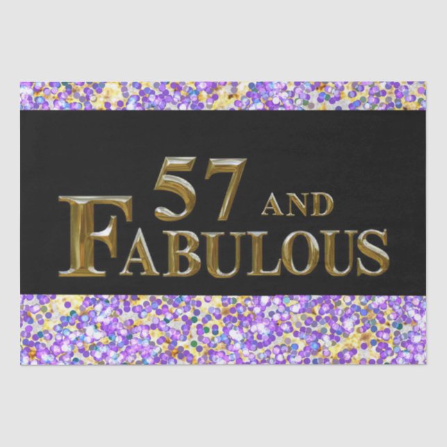 Papier Mousseline 57e anniversaire  (Recto)