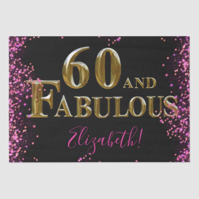 Papier Mousseline 60e anniversaire  (Recto)