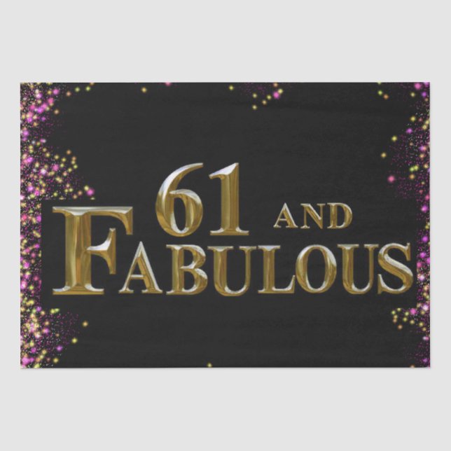 Papier Mousseline 61e anniversaire  (Recto)