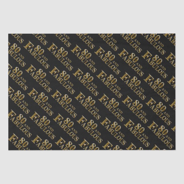 Papier Mousseline 80e anniversaire  (Recto)