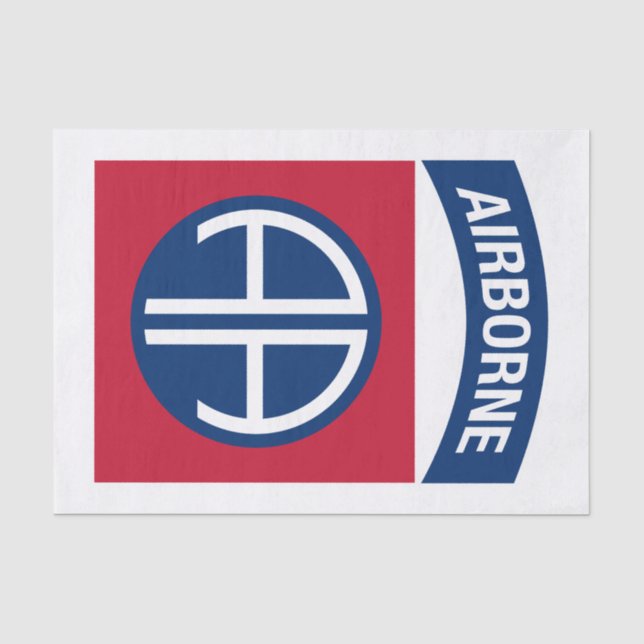 Papier Mousseline 82e division aéroportée Insignia (Recto)