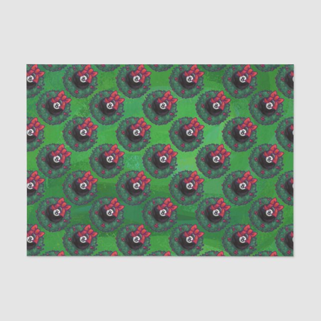 Papier Mousseline 8 Balle Fer de Noël (Recto)