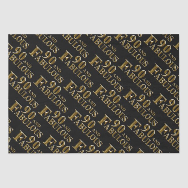 Papier Mousseline 90e anniversaire  (Recto)