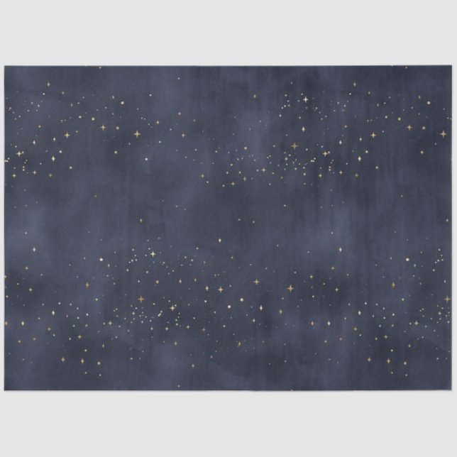 Papier Mousseline A Celestial Starry Night Series Design 15 (Recto)