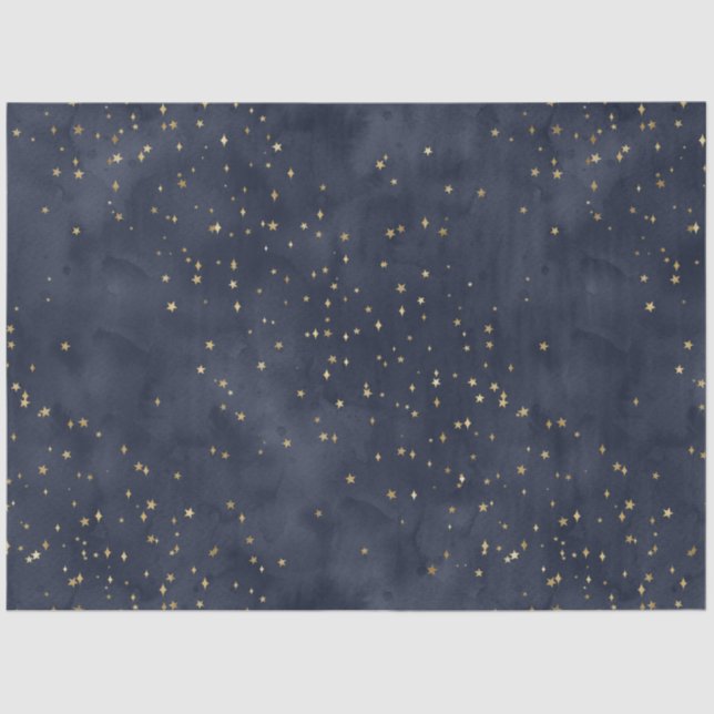Papier Mousseline A Celestial Starry Night Series Design 16 (Recto)