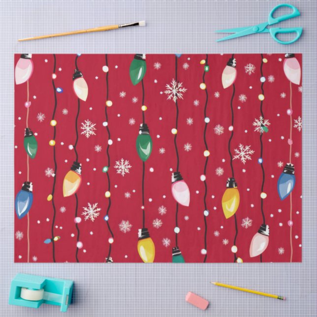 Papier Mousseline A Christmas Light Series Design #12 (Artisanat)