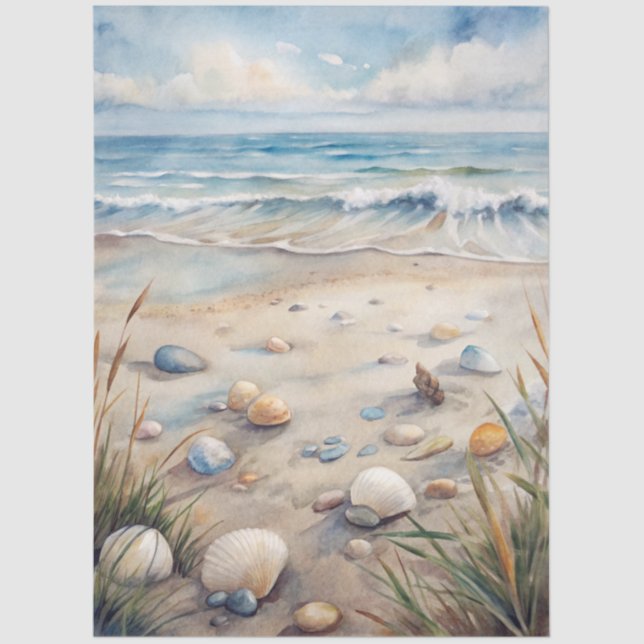 Papier Mousseline A Coastal Series Design 24 (Recto)