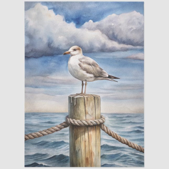 Papier Mousseline A Coastal Series Design 38 (Recto)