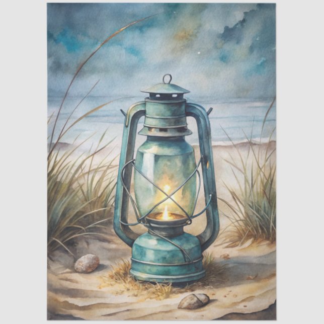 Papier Mousseline A Coastal Series Design 3 Tissue Paper (Recto)