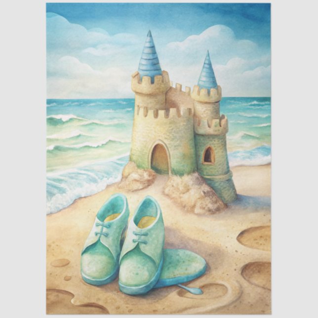 Papier Mousseline A Coastal Series Design 5 (Recto)