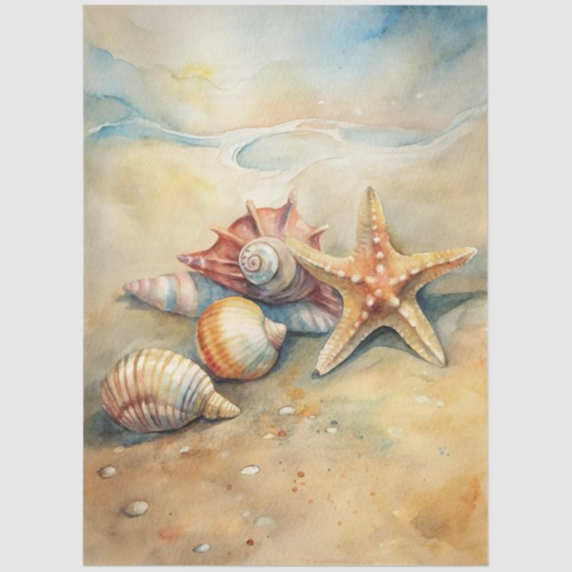 Papier Mousseline A Coastal Series Design 57 (Recto)