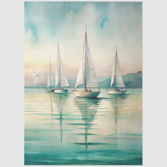 Papier Mousseline A Coastal Series Design 74 (Recto)