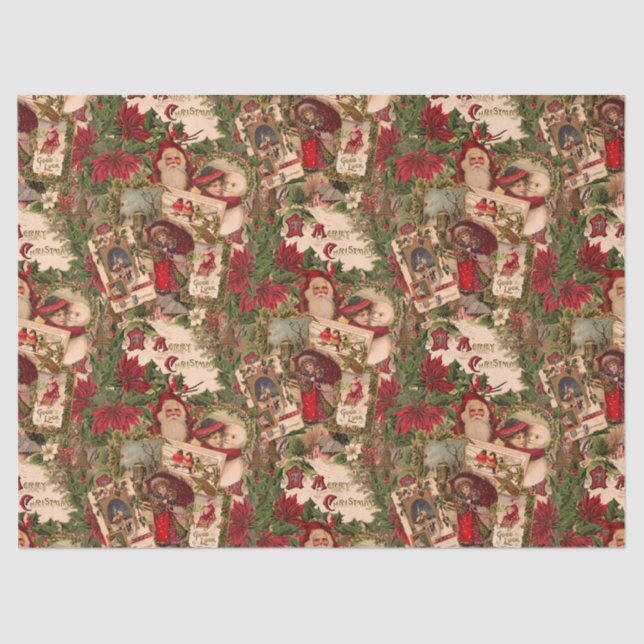 Papier Mousseline A Jumble of Victorian Holiday Postcards (Recto)