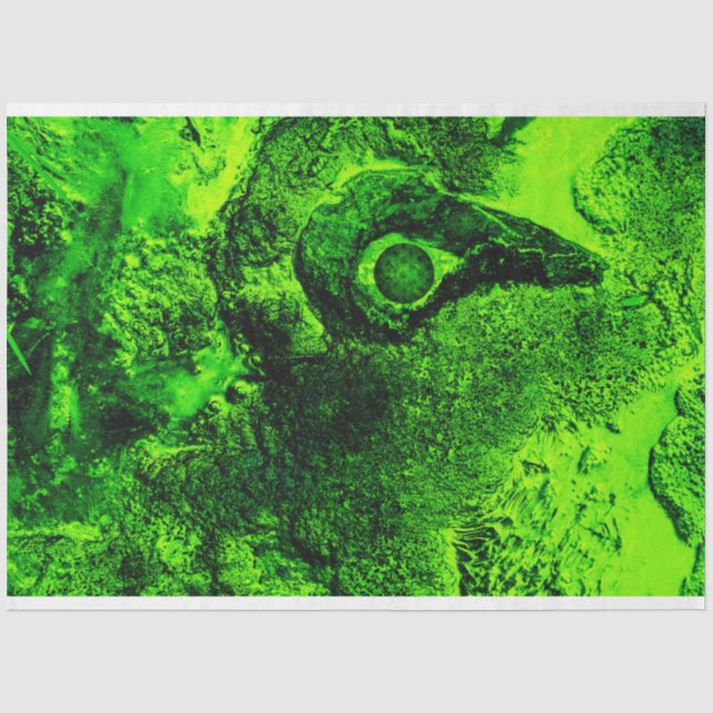 Papier Mousseline à la recherche de vert (Recto)