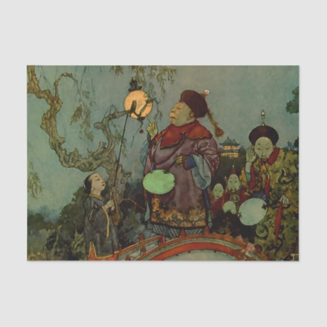 Papier Mousseline "A la recherche d'un cauchemar" par Edmund Dulac (Recto)