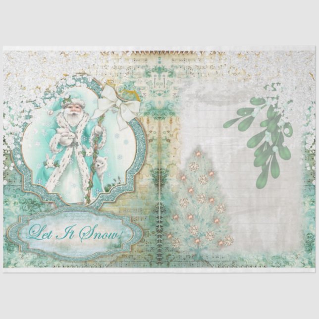 Papier Mousseline A Let it Snow Series Design 2 (Recto)