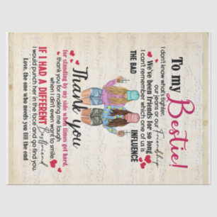 Papier Mousseline À Mon Bestie. Nous Étions Amis Depuis Si Longtemps