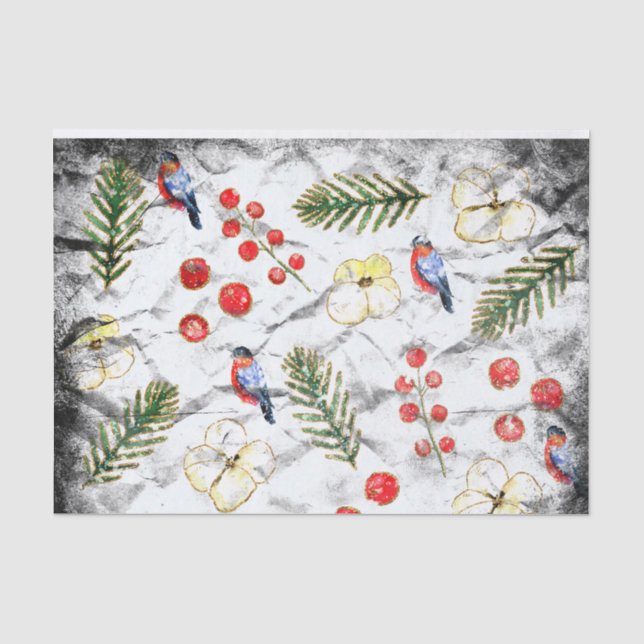 Papier Mousseline A propos de Noël sur Parchment (Recto)